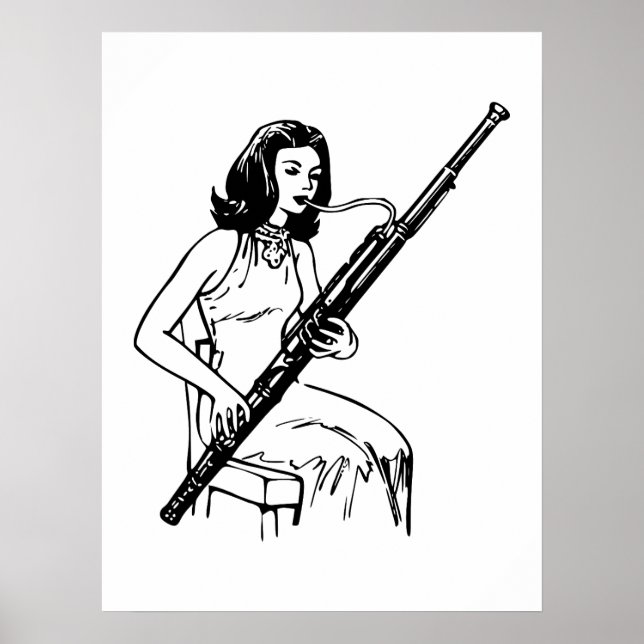 Poster Jogador de Bassoon (Frente)