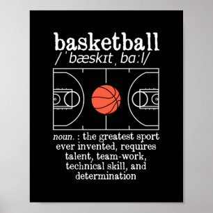 Poster Jogador De Bball Engraçado Grande Esporte De Todos