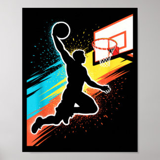 Poster Jogador de Beisebol Tie Dye Gráfico Pintura Salpic