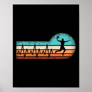 Poster Jogador de Bola de Bola de Pulsação de Bola de Bol