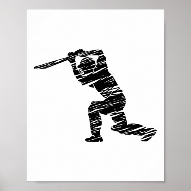 Poster Jogador de críquete 1  (Frente)