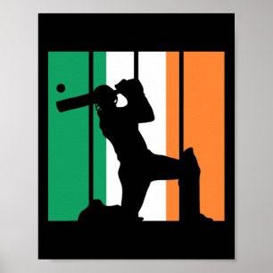 Poster Jogador de Críquete Meninos Esporte Grilos