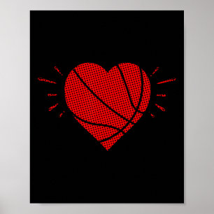 Poster Jogador de Dias de os namorados de basquetebol