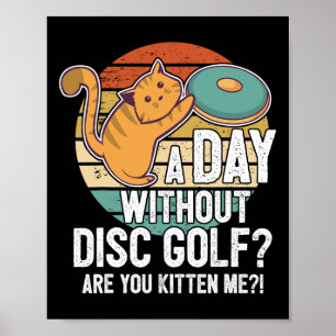 Poster Jogador de Disc Golf Engraçado Dizendo Eu Peguei C