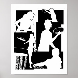 Poster Jogador de Disc Golf Engraçado Entusiasta de Espor