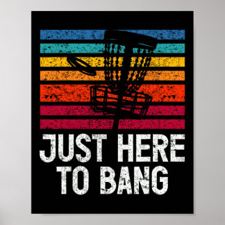 Poster Jogador de Disco Golfe Só Aqui Para Bater 