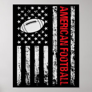 Poster Jogador de Futebol Americano Fantasia & Treinador