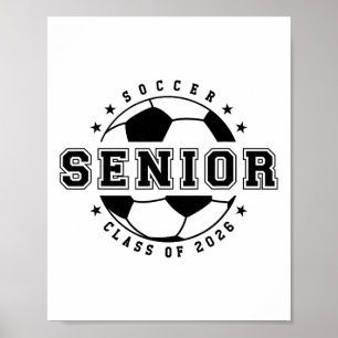 Poster Jogador de Futebol Ano Sênior Cl De 2026 Graduado 