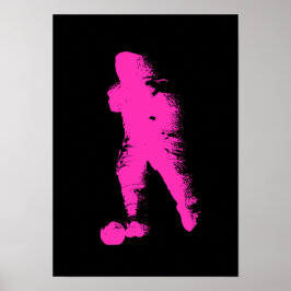 Poster Jogador de Futebol - Arte em Aquarela Abstrata