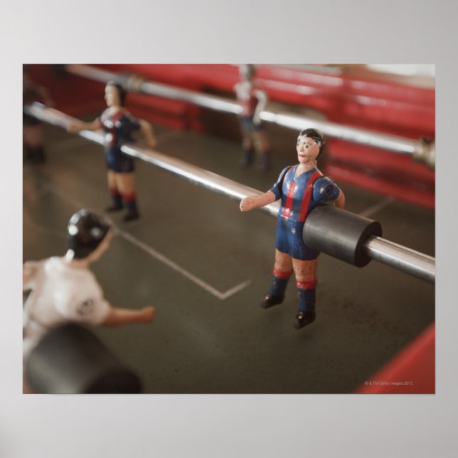 Póster Jogador de futebol da antiga mesa (Frente)