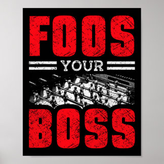Poster Jogador de Futebol de Mesa e Jogador de Foosll