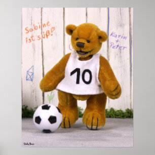Póster Jogador de futebol Dinky Bears