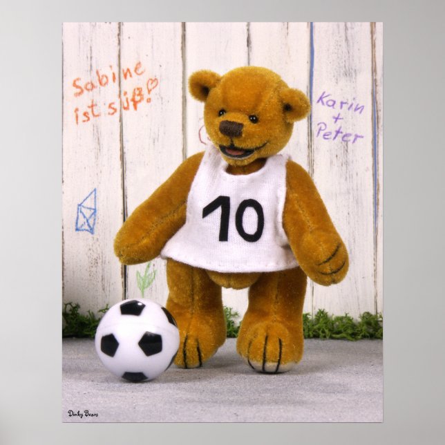Póster Jogador de futebol Dinky Bears (Frente)