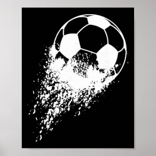 Poster Jogador de Futebol Esportes Vintage Homens Meninos