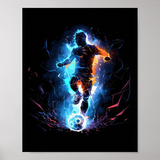 Poster Jogador de Futebol Relâmpago  (Frente)