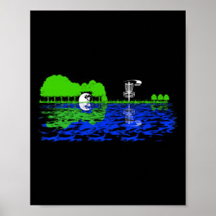 Poster Jogador de Golf Sunset Guitarista Golfing G