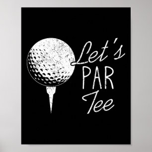 Poster Jogador de Golfe Citação Engraçada de Golfista Óti
