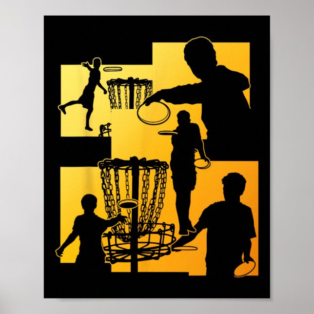 Poster Jogador de Golfe de Disco Engraçado Entusiasta de  (Frente)
