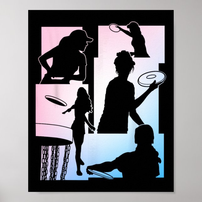 Poster Jogador de Golfe de Disco Engraçado Entusiasta de  (Frente)