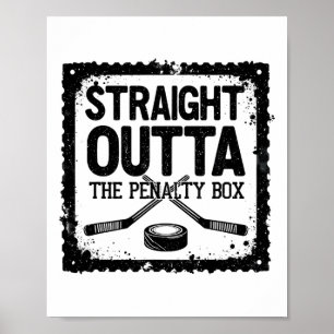 Poster Jogador de Hóquei Bem Saído Da Penalidade 