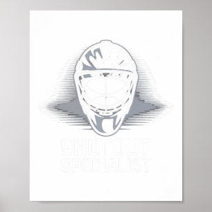 Poster Jogador de Hóquei Bloqueio Caixa de Penalidade Hóq
