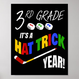 Poster Jogador de Hóquei Infantil - Hat Trick - 3ª Série 