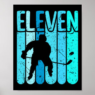 Poster Jogador de Hóquei no Gelo Aniversário de 11 anos M