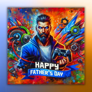 Poster Jogador de Pais de Dia de os pais Feliz