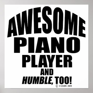 Póster Jogador de piano impressionante