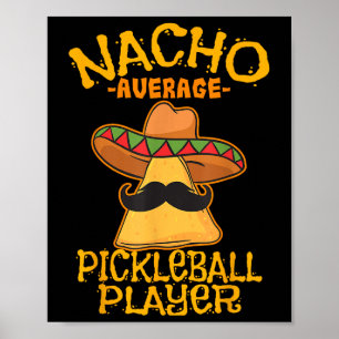 Poster Jogador de pickleball Nacho médio Esporte mexicano