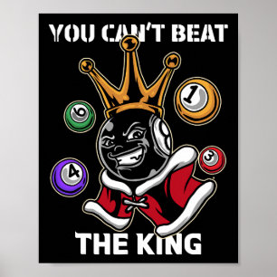 Poster Jogador de Piscina 8 Ball Billiard Oito Ball Billi