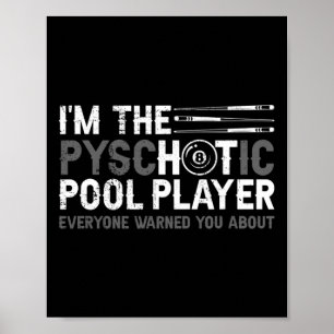 Poster Jogador De piscina E Soneca7
