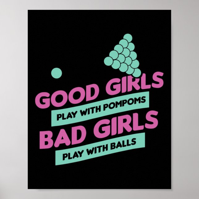 Poster Jogador De Piscina Engraçado Billiards, Presente P (Frente)