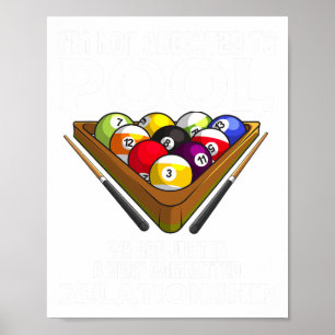 Poster Jogador De Piscina Engraçado Presente Para Homens 