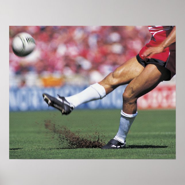 Póster Jogador de Rugby jogando a bola (Frente)