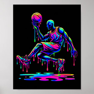 Poster Jogador de Sketll pula sorvete líquido derretendo