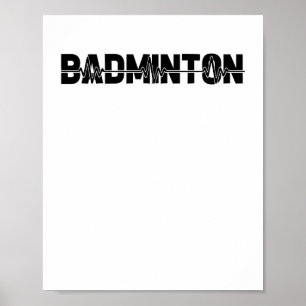 Poster Jogador de Tartaruga Badminton - Equipe Racquet Ek