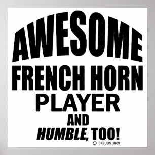 Poster Jogador de trompa francesa impressionante