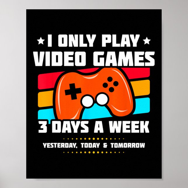 Poster Jogador De Vídeo - Consola De Pc Online Gaming - D (Frente)