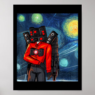 Poster Jogador de videogame do Boy Speakerman