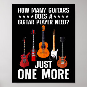 Poster Jogador De Violão Engraçado Arte Para Homens Mulhe