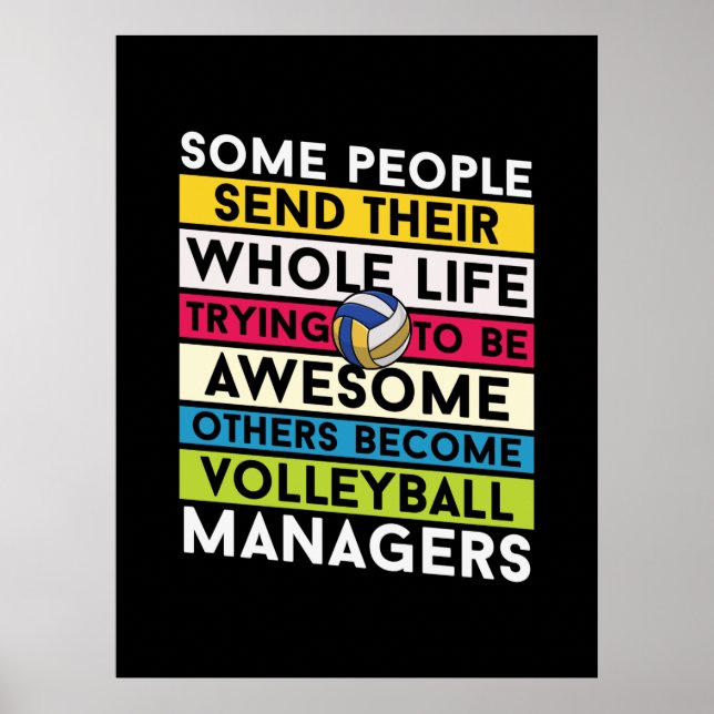 Poster Jogador de Volei | Gerentes de Volei (Frente)