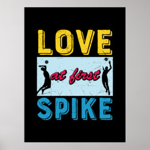 Poster Jogador de Voleibol   Amor No Primeiro Spike