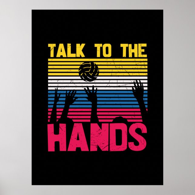 Poster Jogador de Voleibol | Fale Com As Mãos (Frente)