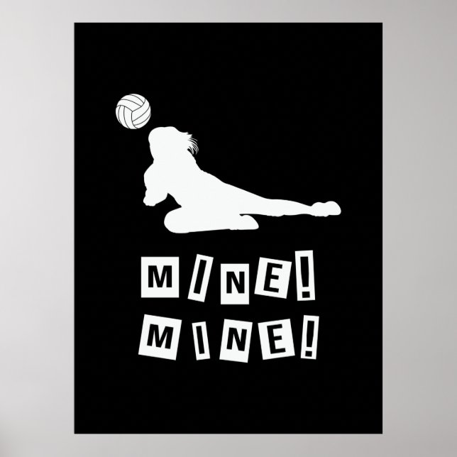 Poster Jogador de Voleibol | Minas de voleibol (Frente)