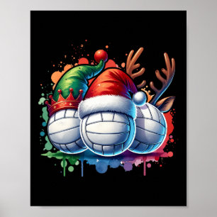 Poster Jogador de Voleibol Natal