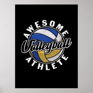Poster Jogador de Voleibol   Voleibol Incrível