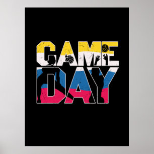 Poster Jogador de Voleibol Voleibol no dia da caça