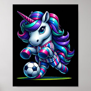 Poster Jogador do Time de Futebol Unicórnio