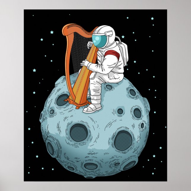 Poster Jogador Harp Oferece Raparigas Aproveitam Presente (Frente)